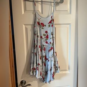 Free people floral dress tie back